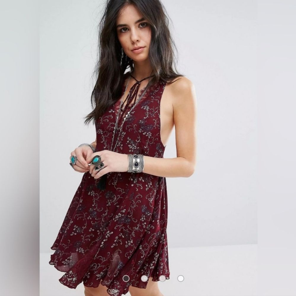 FREE PEOPLE Intimately French girl mini dress sz L